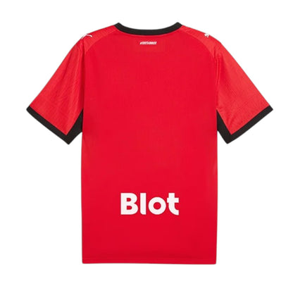 Camiseta principal Rennes 26/27 da marca Velukz, vista frontal, feita de tecido confortável, com design esportivo e logotipo na frente
