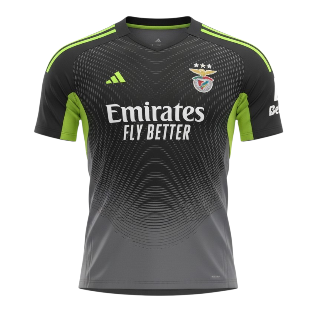 Velukz Benfica T-Shirt Guarda-Redes 25/26 featuring team colors and logo on a casual fit design.