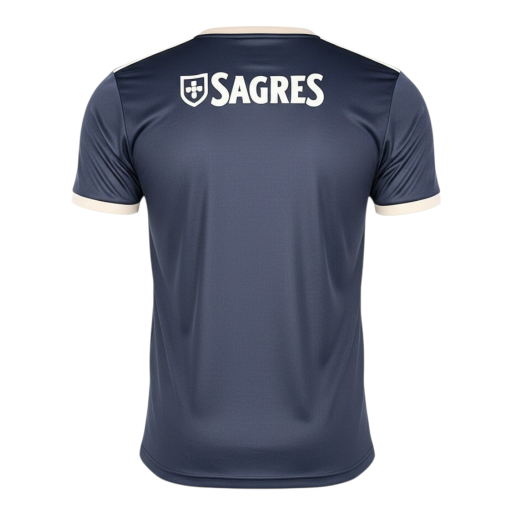 Red Velukz T-Shirt Especial Benfica 25/26 featuring the club logo and a classic crew neck design.