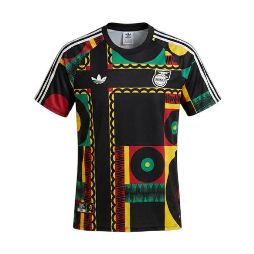 Camiseta casual Jamaica 2026 da Velukz, com design colorido e confortável, ideal para uso diário e eventos esportivos.