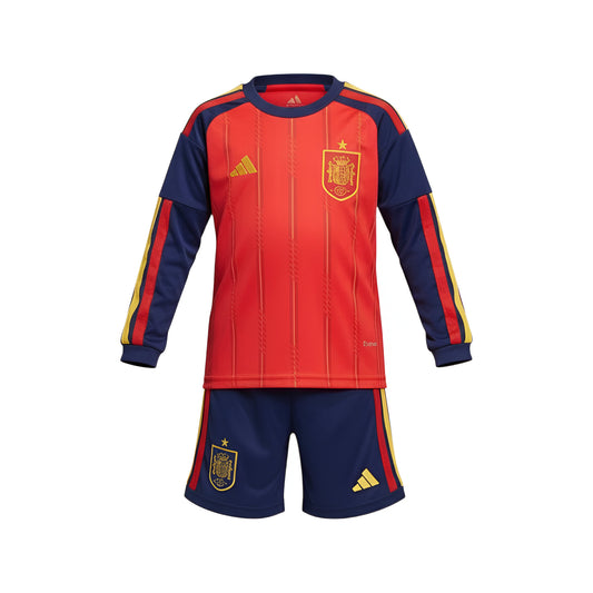 Kit Criança Principal Espanha 2026 Manga Comprida